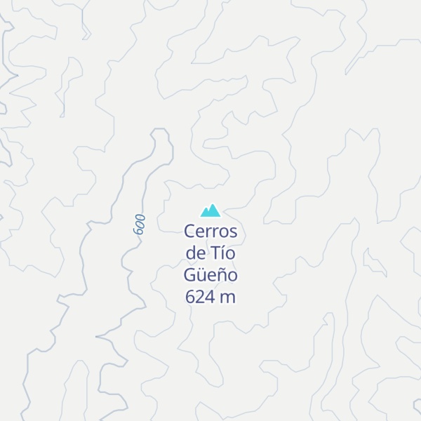 Map of Cerros de Tío Güeño