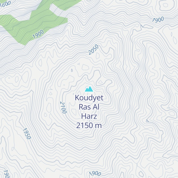 Map of Koudyet Ras Al Harz