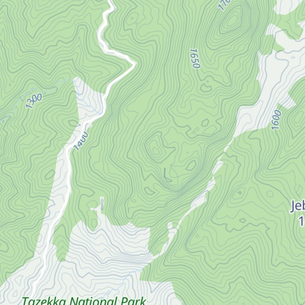Map of Jebel Bechar