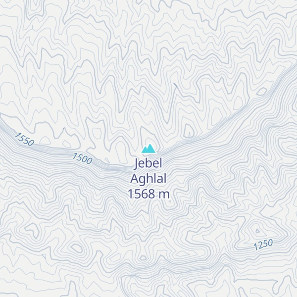 Map of Jebel Aghlal