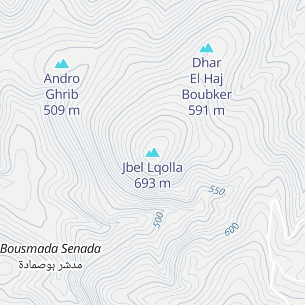 Map of Jbel Lqolla