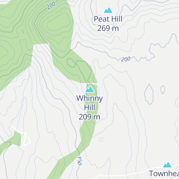 Map of Whinny Hill