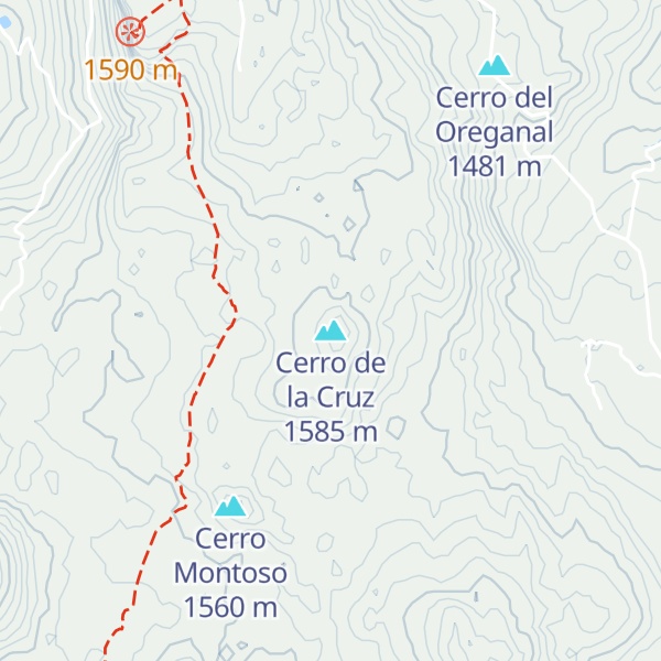 Map of Cerro de la Cruz