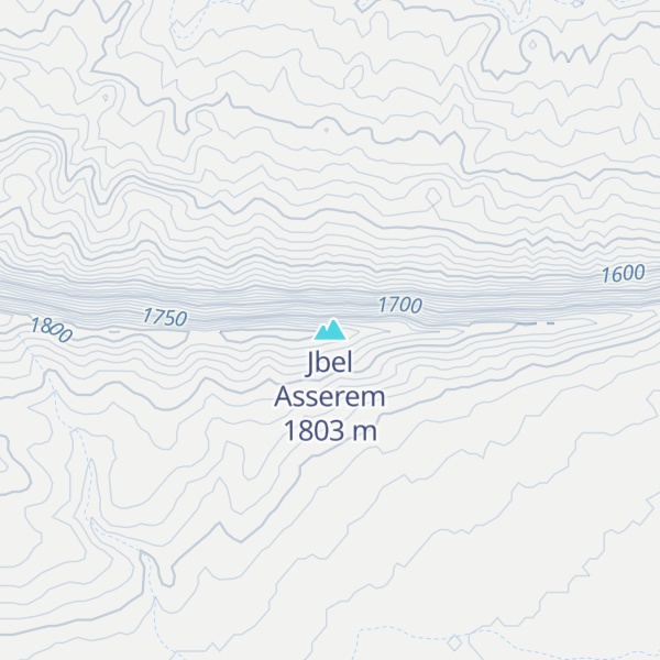 Map of Jbel Asserem