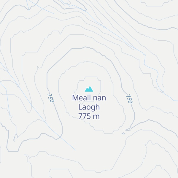 Map of Meall nan Laogh
