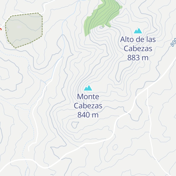 Map of Monte Cabezas