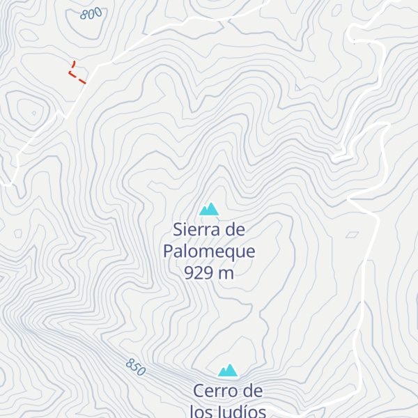 Map of Sierra de Palomeque