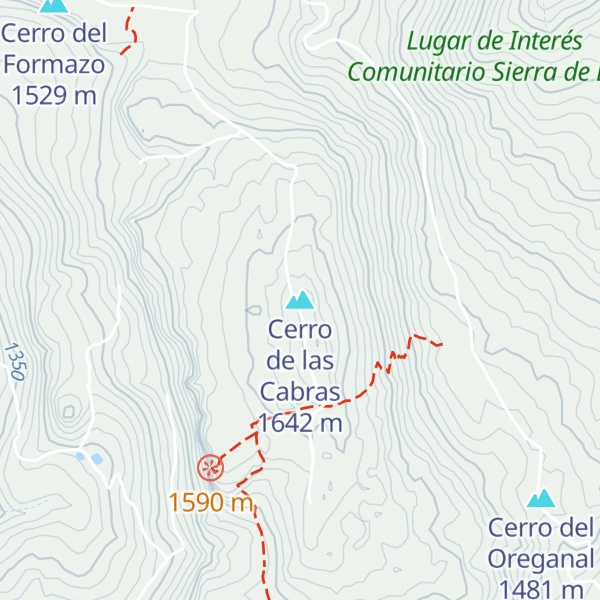 Map of Cerro de las Cabras