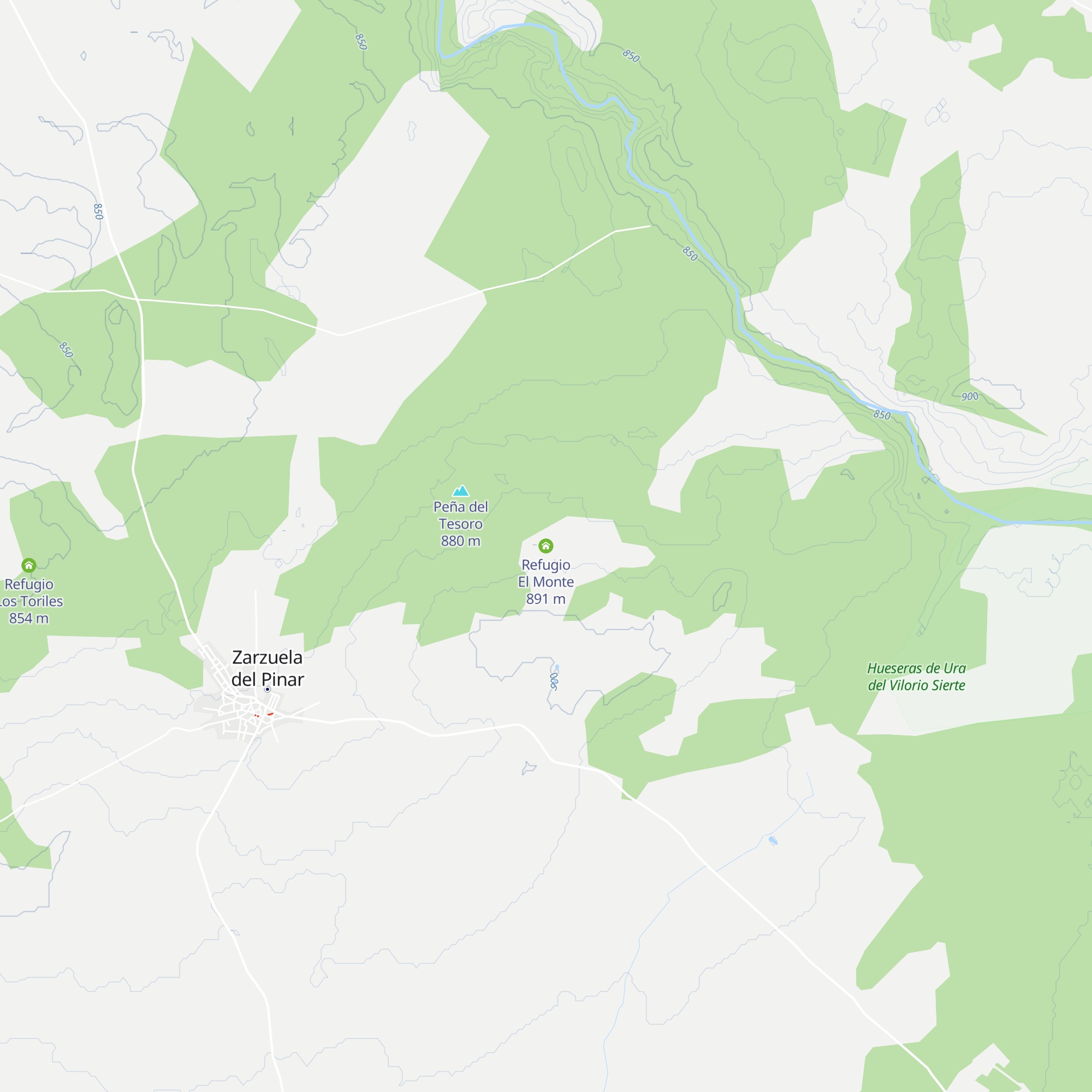 Refugio El Monte map