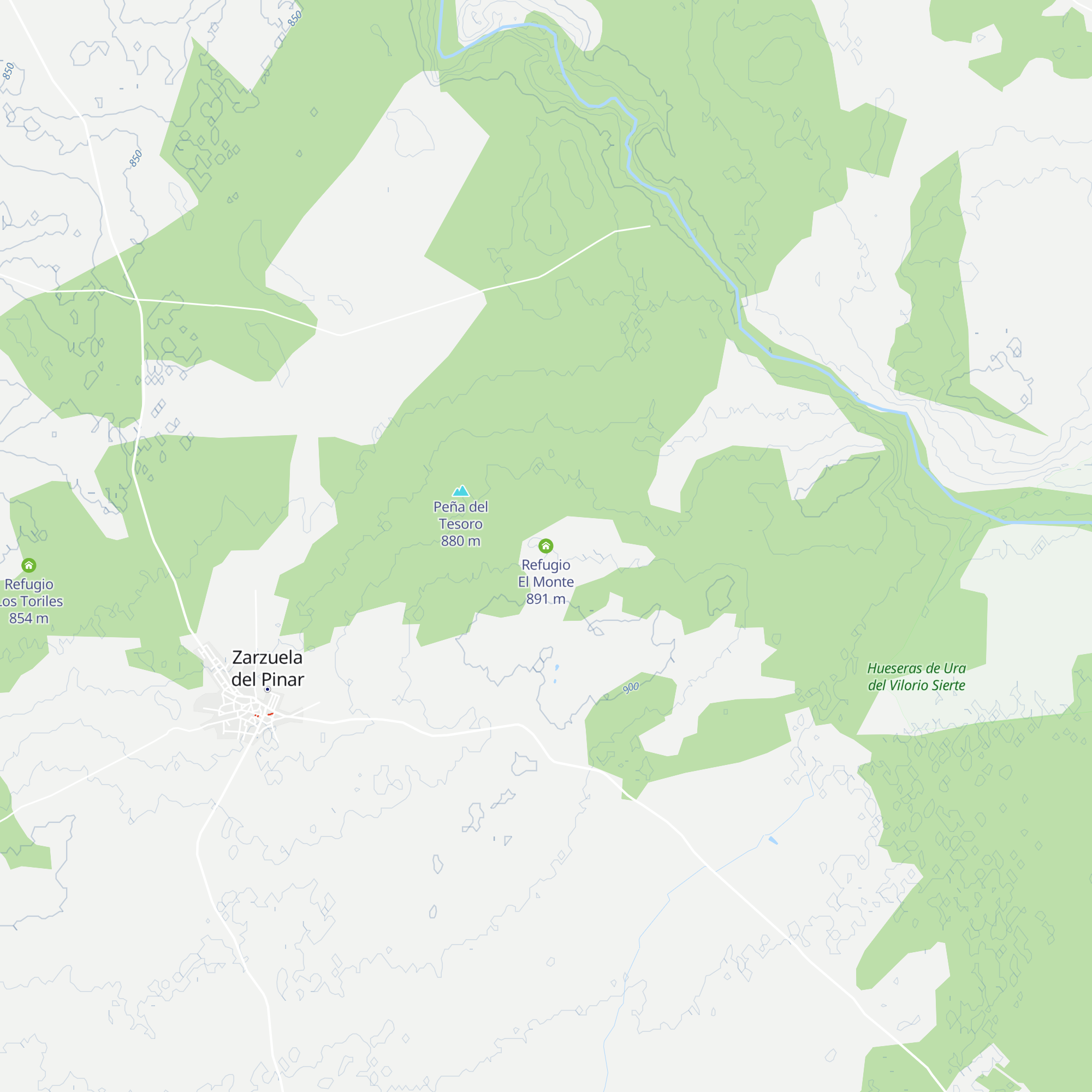 Refugio El Monte map
