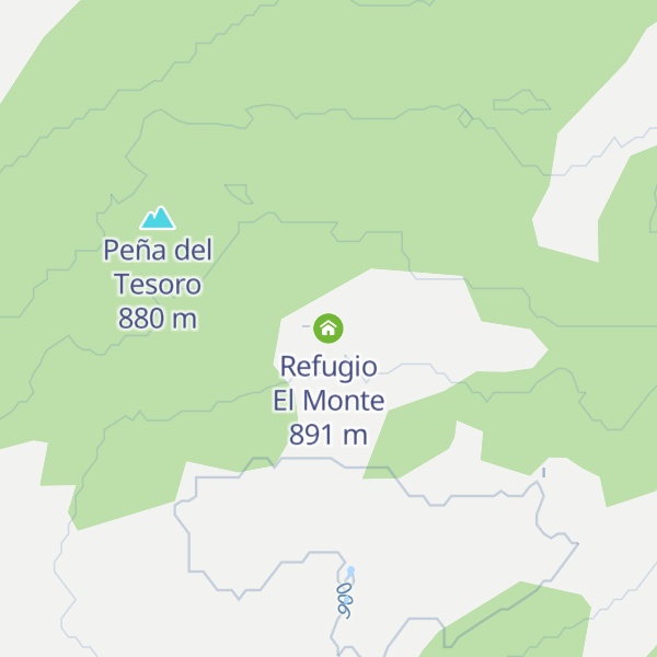 Map of Refugio El Monte