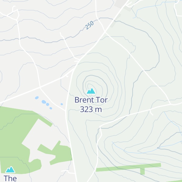 Map of Brent Tor