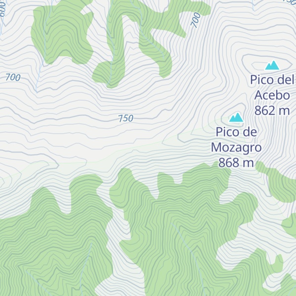 Map of Refugio Portillo Toral