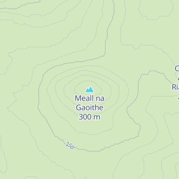 Map of Meall na Gaoithe