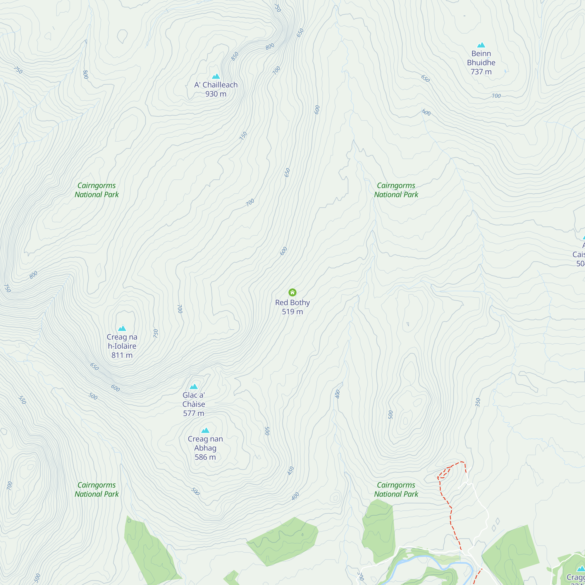 Red Bothy map