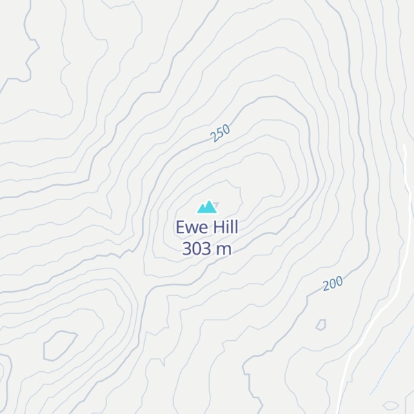 Map of Ewe Hill