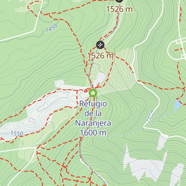 Map of Refugio de la Naranjera