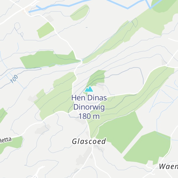 Map of Hen Dinas Dinorwig