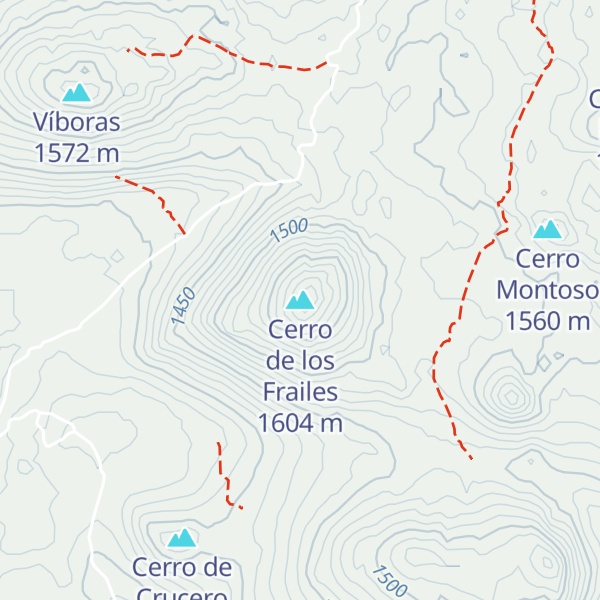 Map of Cerro de los Frailes
