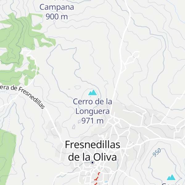 Map of Cerro de la Longuera