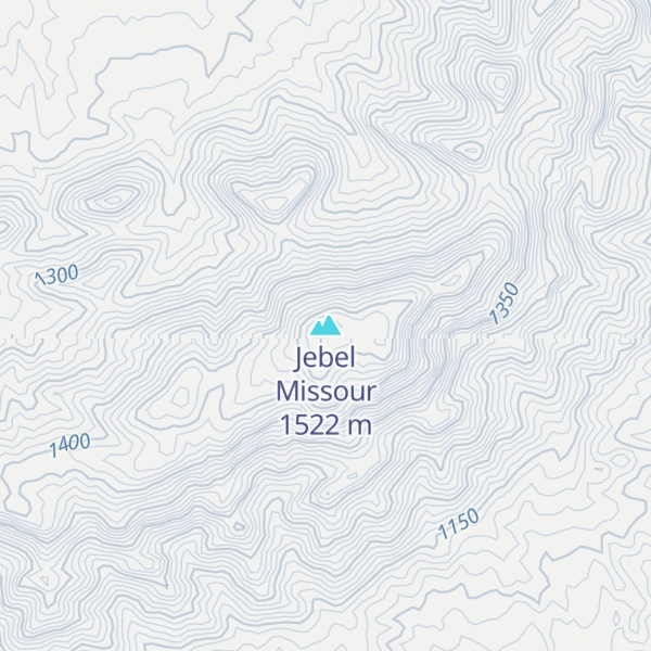 Map of Jebel Missour