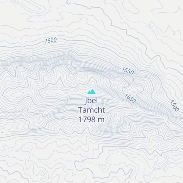 Map of Jbel Tamcht