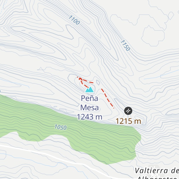 Map of Peña Mesa