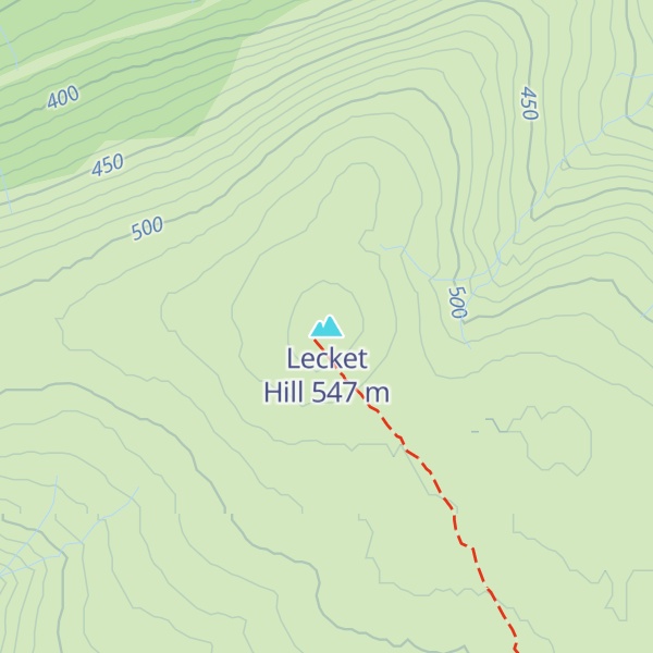 Map of Lecket Hill