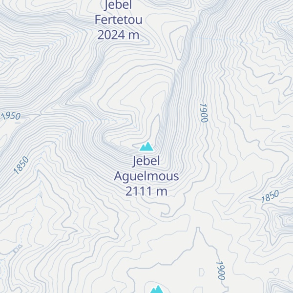 Map of Jebel Aguelmous