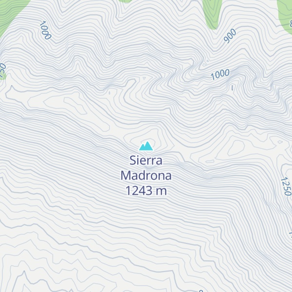 Map of Sierra Madrona