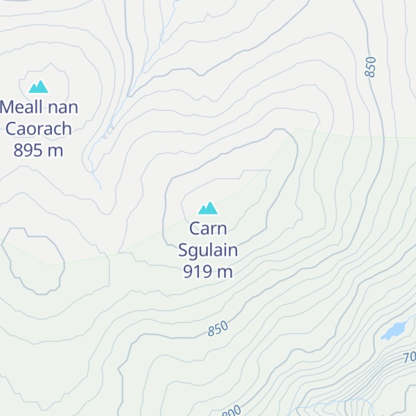 Map of Carn Sgulain