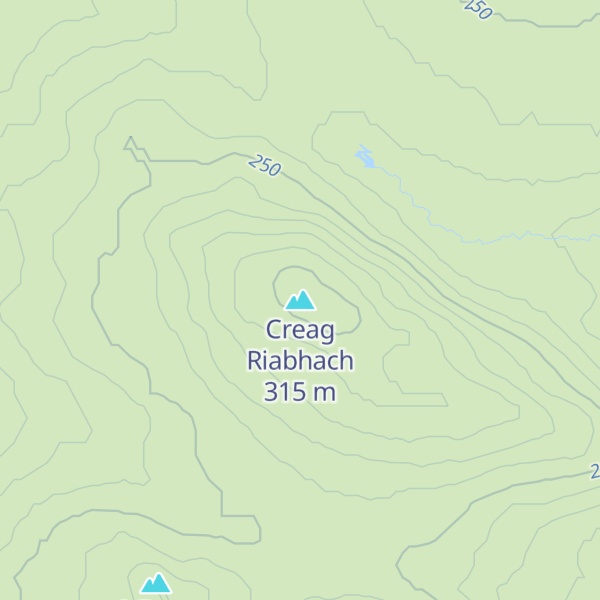 Map of Creag Riabhach