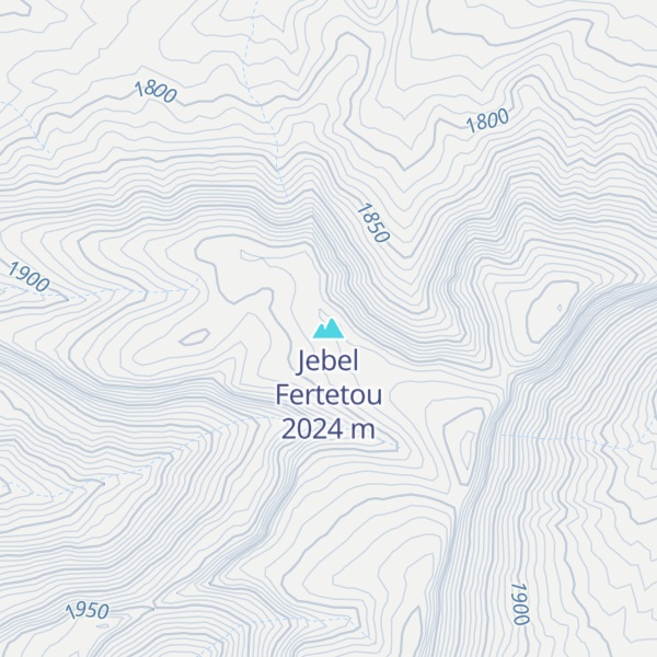 Map of Jebel Fertetou