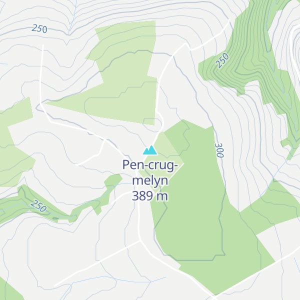 Map of Pen-crug-melyn