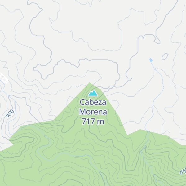 Map of Cabeza Morena