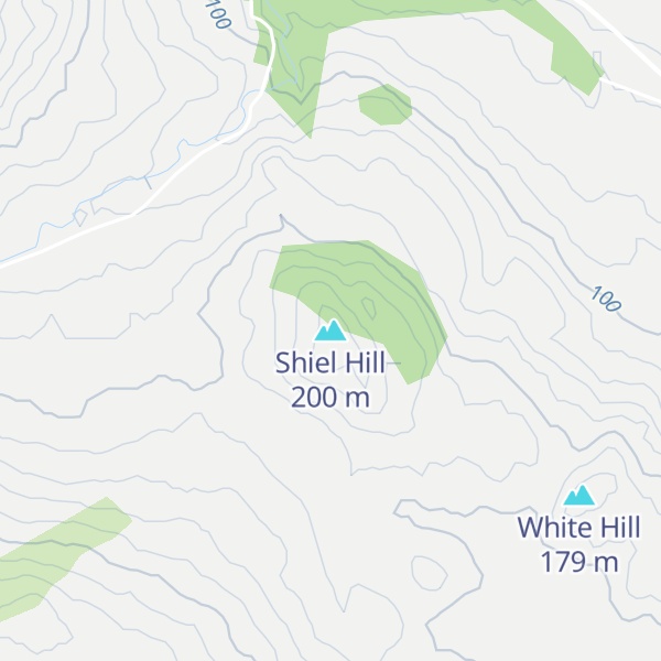 Map of Shiel Hill