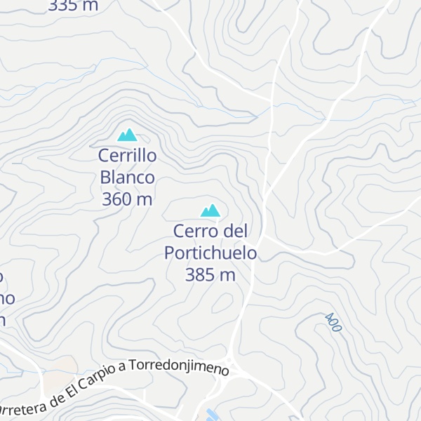 Map of Cerro del Portichuelo
