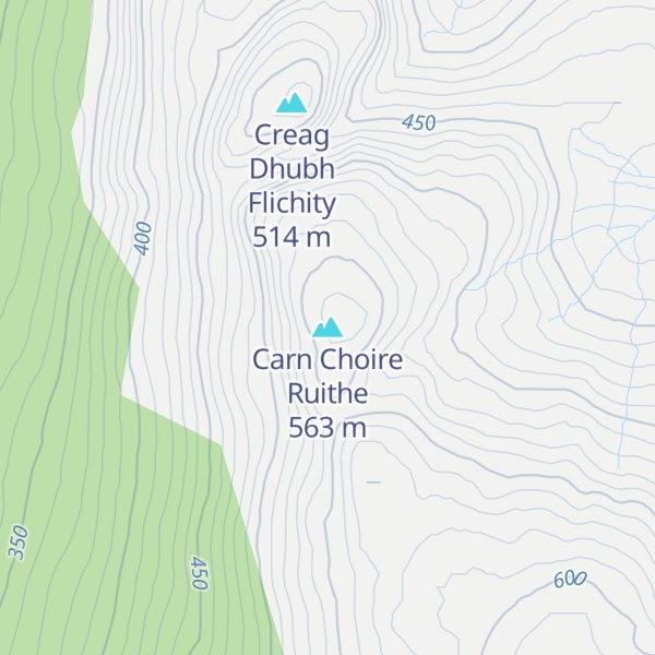 Map of Carn Choire Ruithe