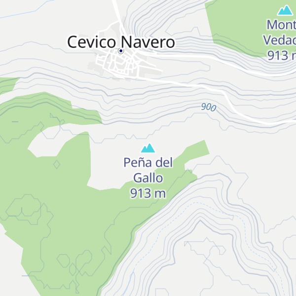 Map of Peña del Gallo