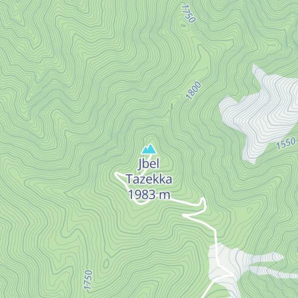 Map of Jbel Tazekka