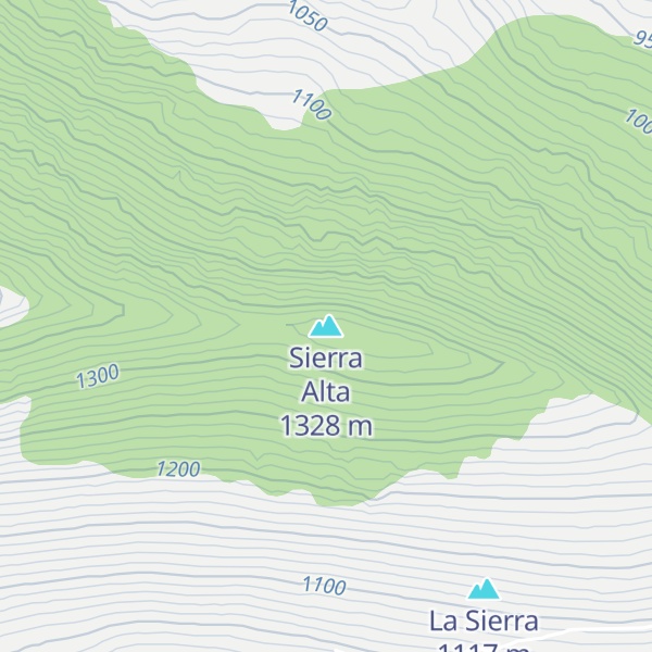 Map of Sierra Alta