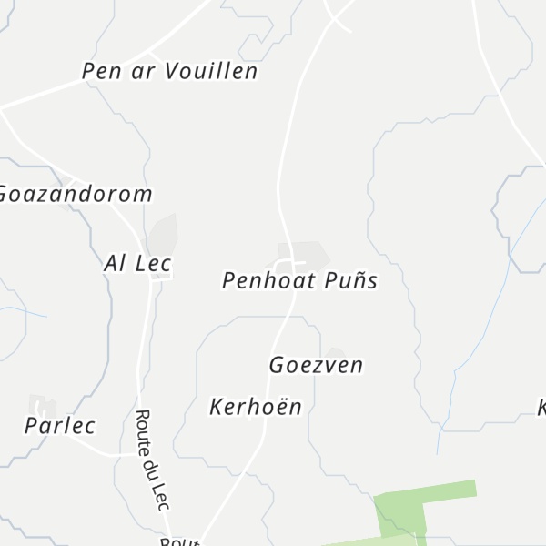 Map of Gîtes Penhoat Punz