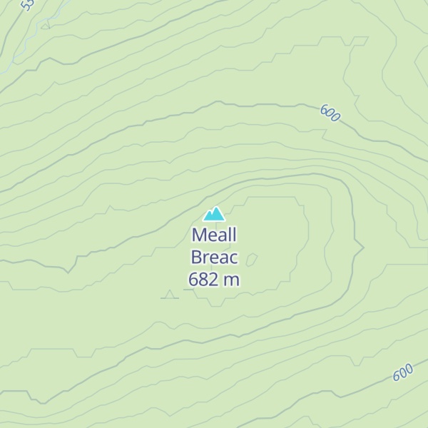 Map of Meall Breac