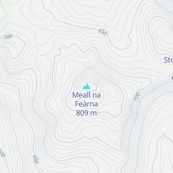 Map of Meall na Feàrna