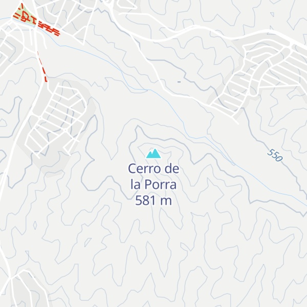Map of Cerro de la Porra