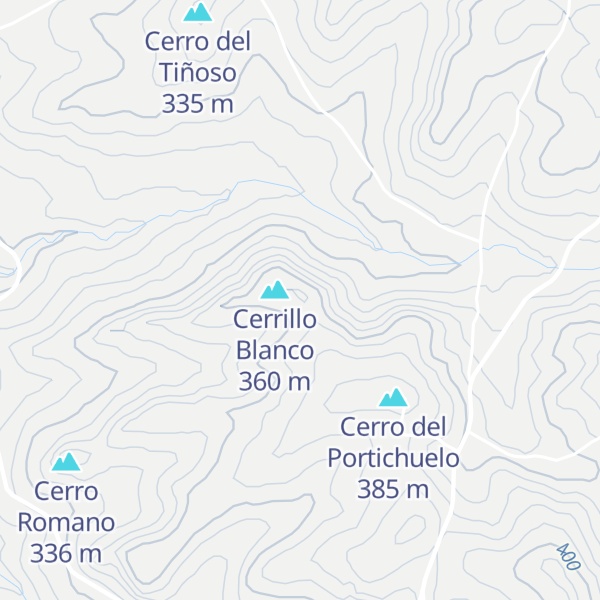 Map of Cerro Tiñoso