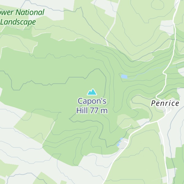 Map of Capon's Hill