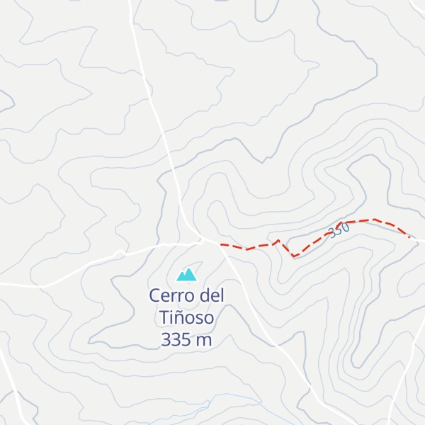 Map of Cerro Jabonero
