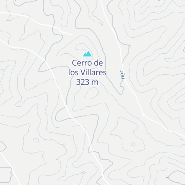 Map of Cerro de los Alfileres