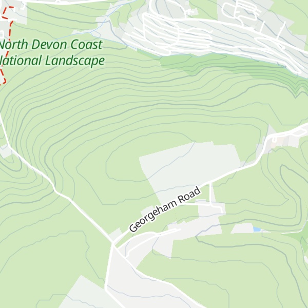 Map of Challacombe Hill